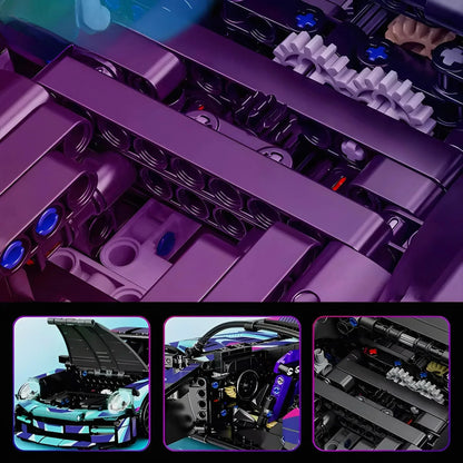 911 Cyberpunk Street Supercar | 1115pcs
