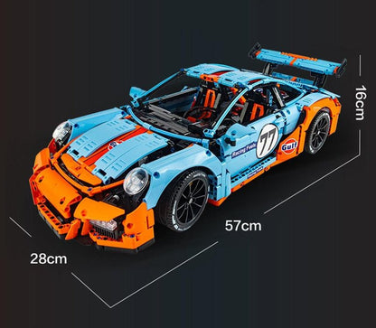 Gulf 911 GT3RS Track Racer | 2703pcs