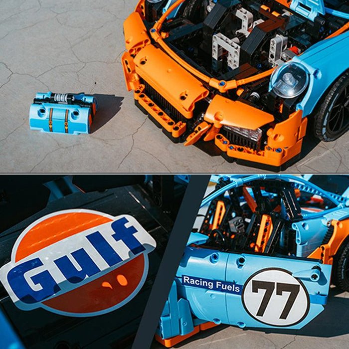 Gulf 911 GT3RS Track Racer | 2703pcs