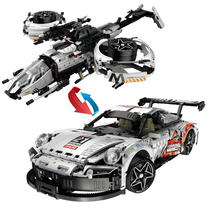 2-in-1 Transforming Sports Coupe | 1864pcs