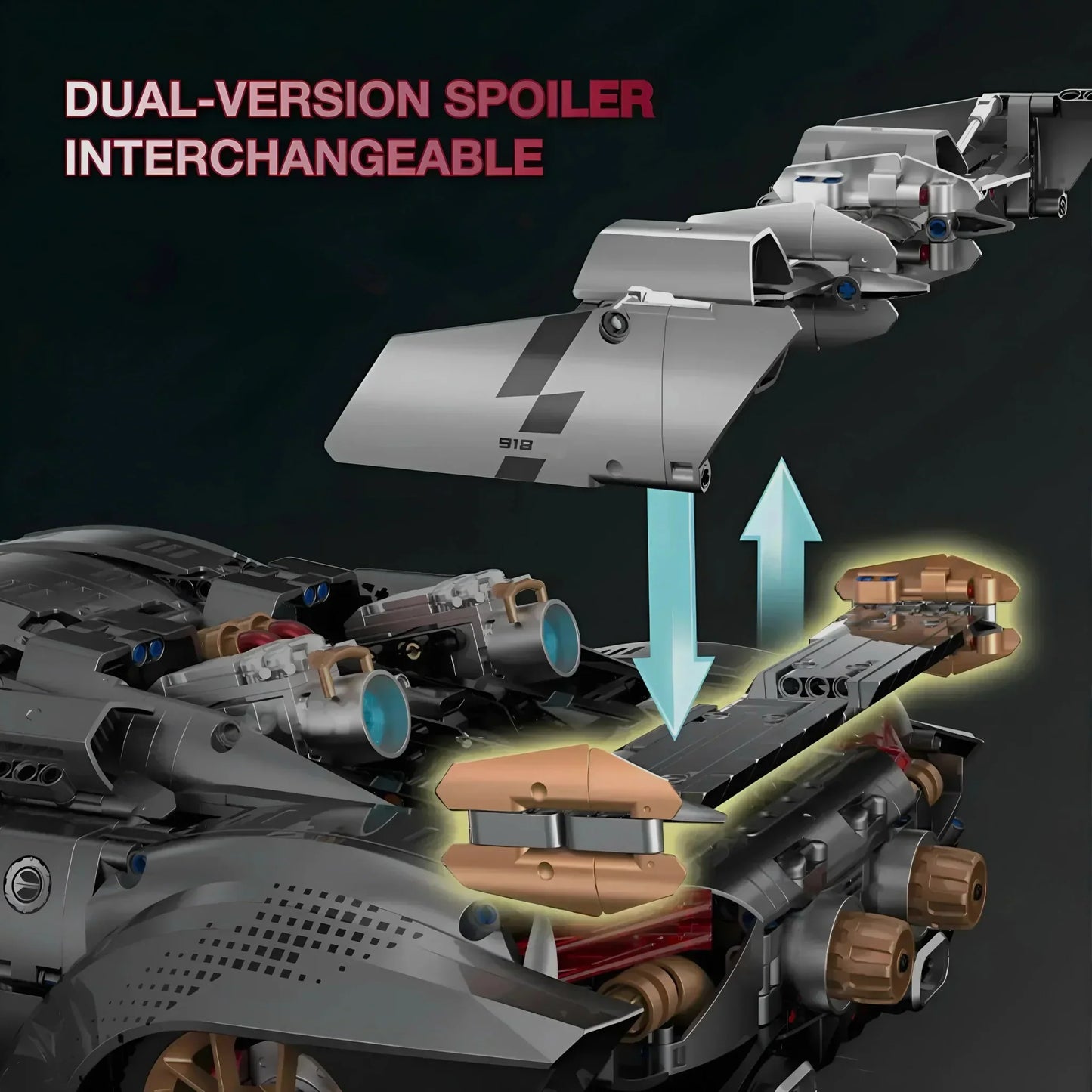 918 Cyberpunk Hybrid Hypercar Concept | 4308pcs