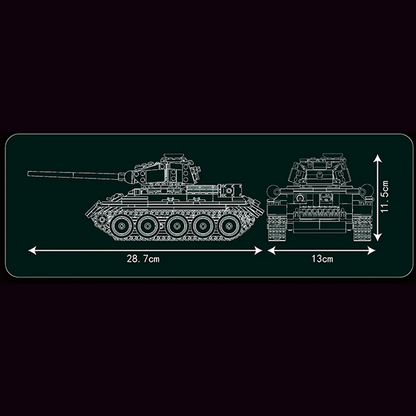 Remote Controlled T-34 Tank 799pcs