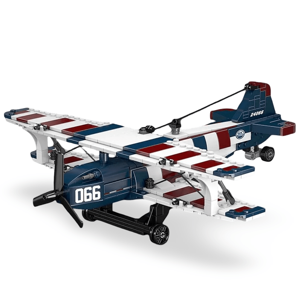 Racing Biplane American Style | 540pcs – Motor Builds