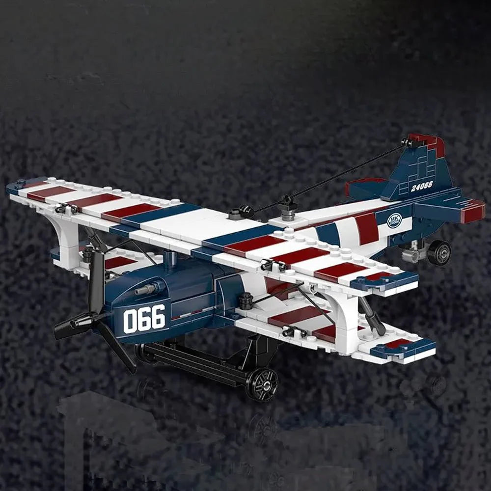Racing Biplane American Style | 540pcs – Motor Builds