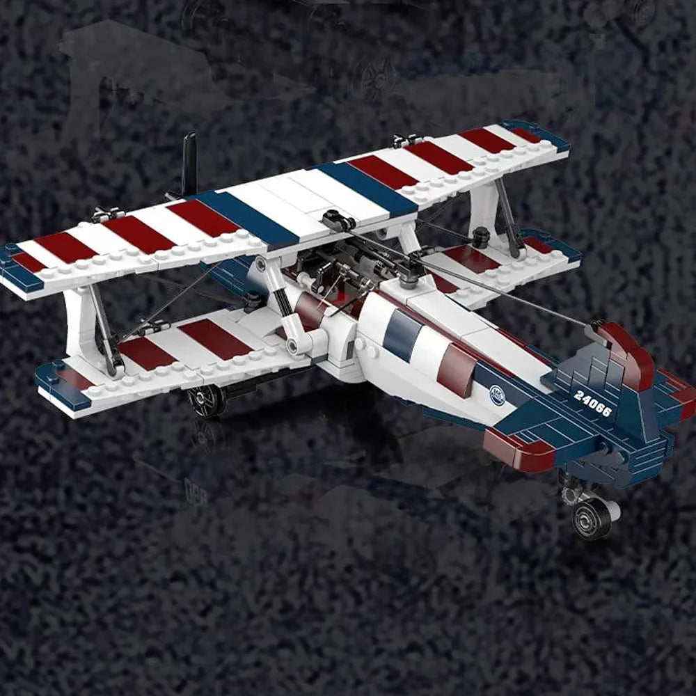 Racing Biplane American Style | 540pcs – Motor Builds