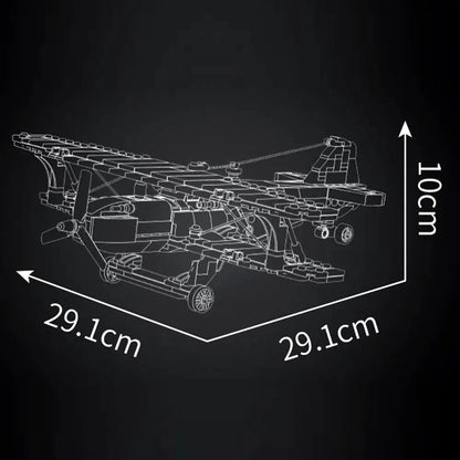 Racing Biplane American Style | 540pcs – Motor Builds
