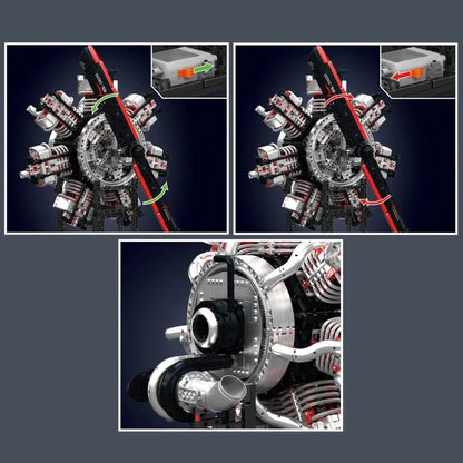 Radial Aircraft Engine | 3089pcs
