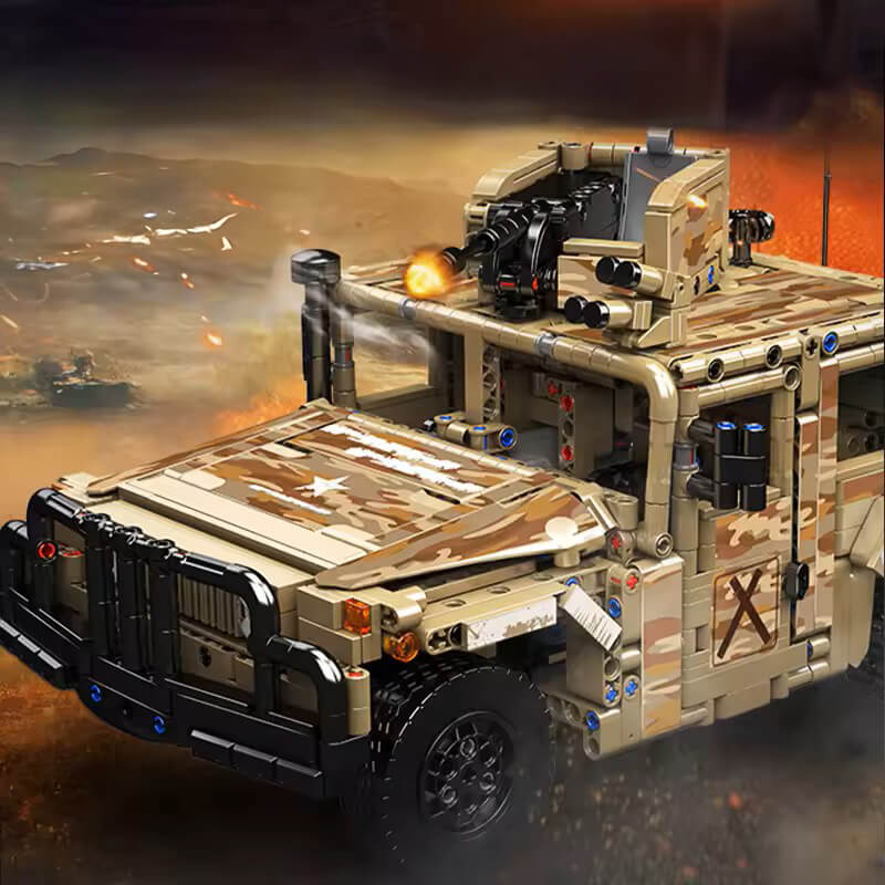 RC Military H2 Technical Truck | 2093pcs