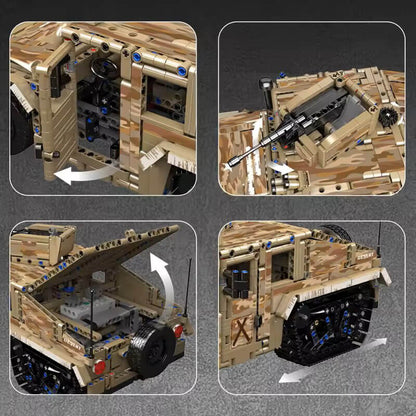 RC Military H2 Technical Truck | 2093pcs