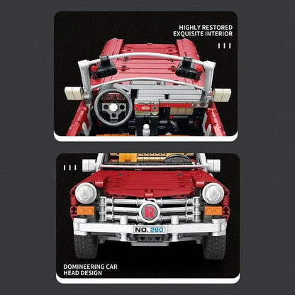 RC Motorized Vintage Roadster | 1578pcs