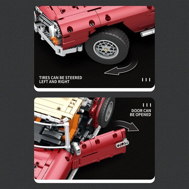 RC Motorized Vintage Roadster | 1578pcs