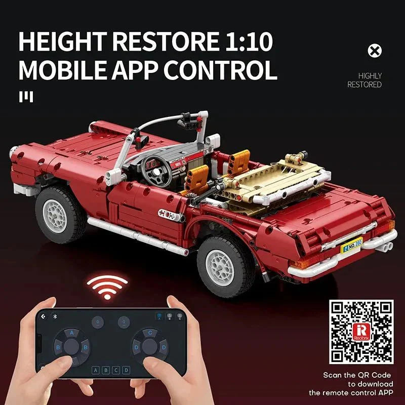 RC Motorized Vintage Roadster | 1578pcs