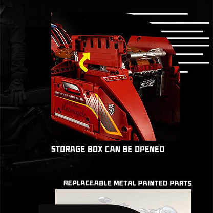 Red Custom Chopper | 2111pcs