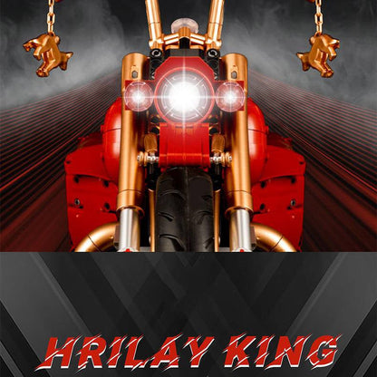 Red Custom Chopper | 2111pcs