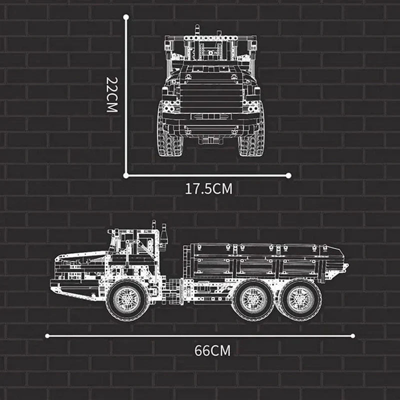 RC Articulated Dump Truck | 1888pcs