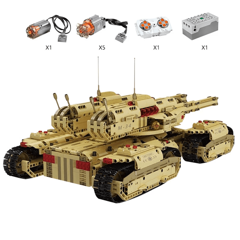 Remote Controlled Army 4 Track Tank | 3295pcs