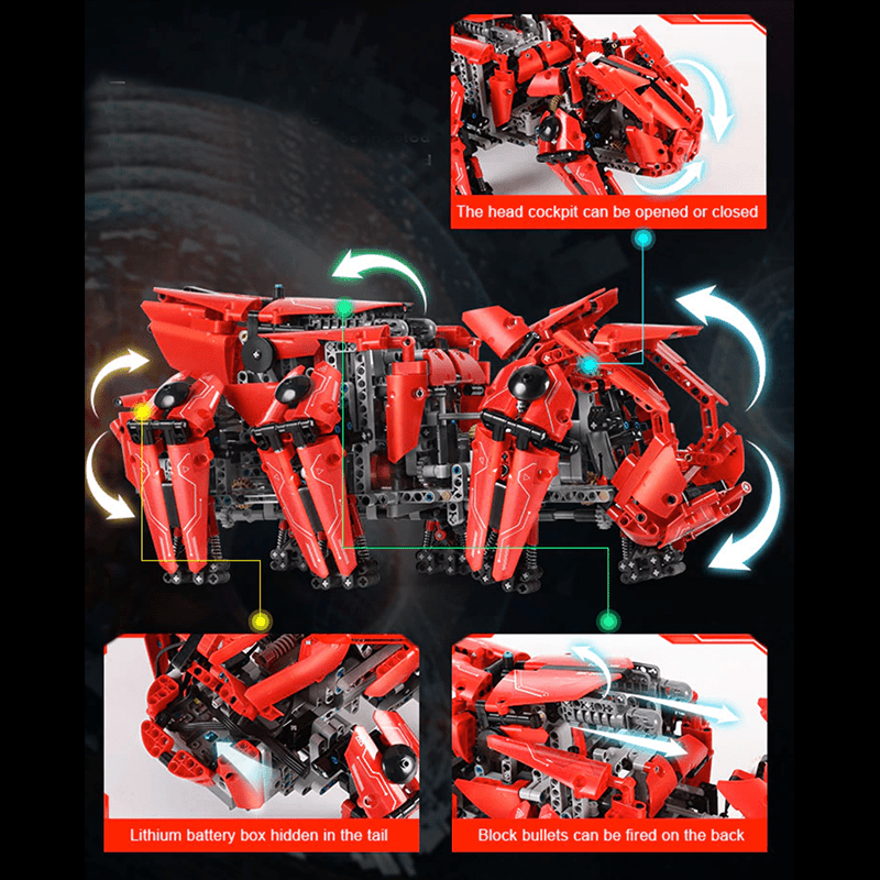 Remote Controlled Battle Hexapod | 1607pcs