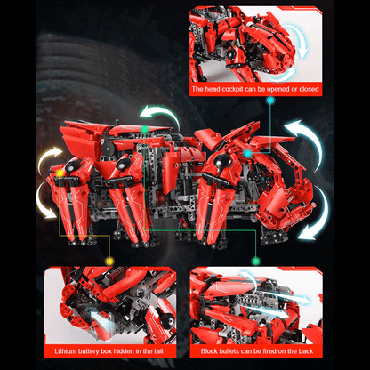 Remote Controlled Battle Hexapod | 1607pcs