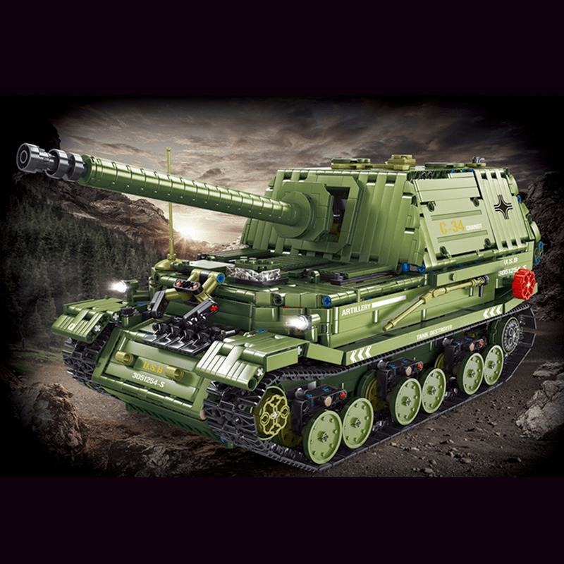 Remote Destroyer Remote Controlled Ferdid Tank Destroyer | 2435pcs – Motor Builds