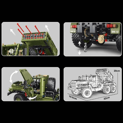 Remote Controlled Katyusha Rocket Launcher | 2267pcs