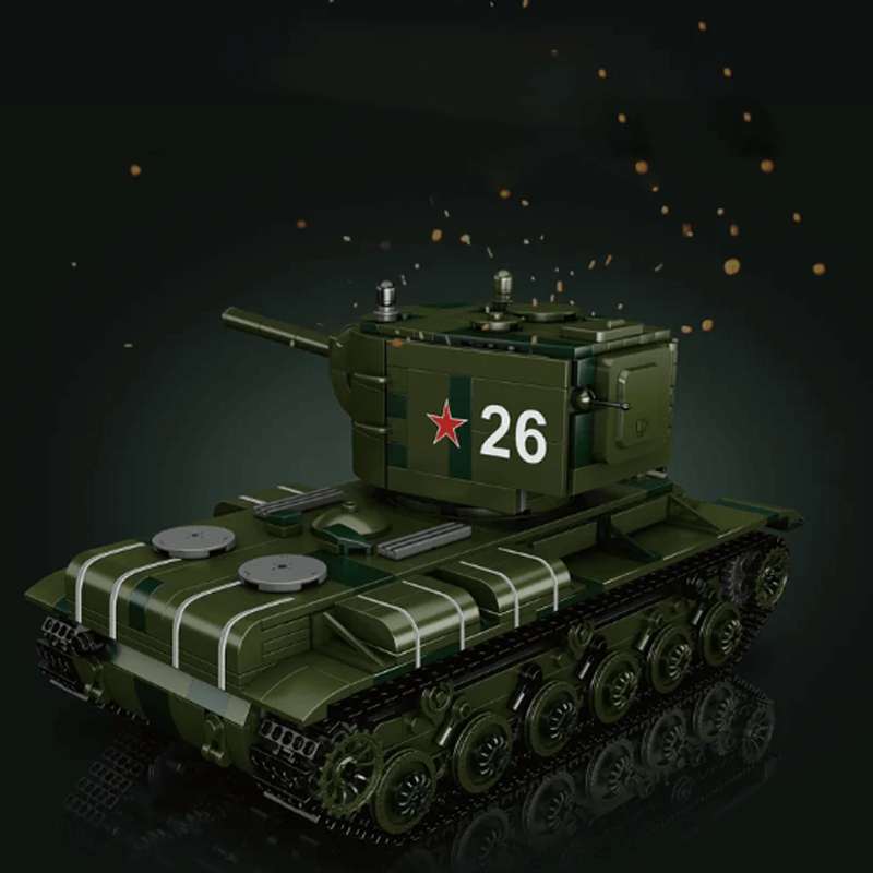 Remote controlled KV-2 tank | 897pcs