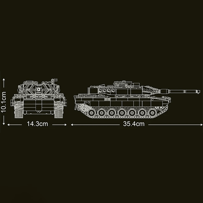 Remote Controlled Leopard Tank | 1090pcs