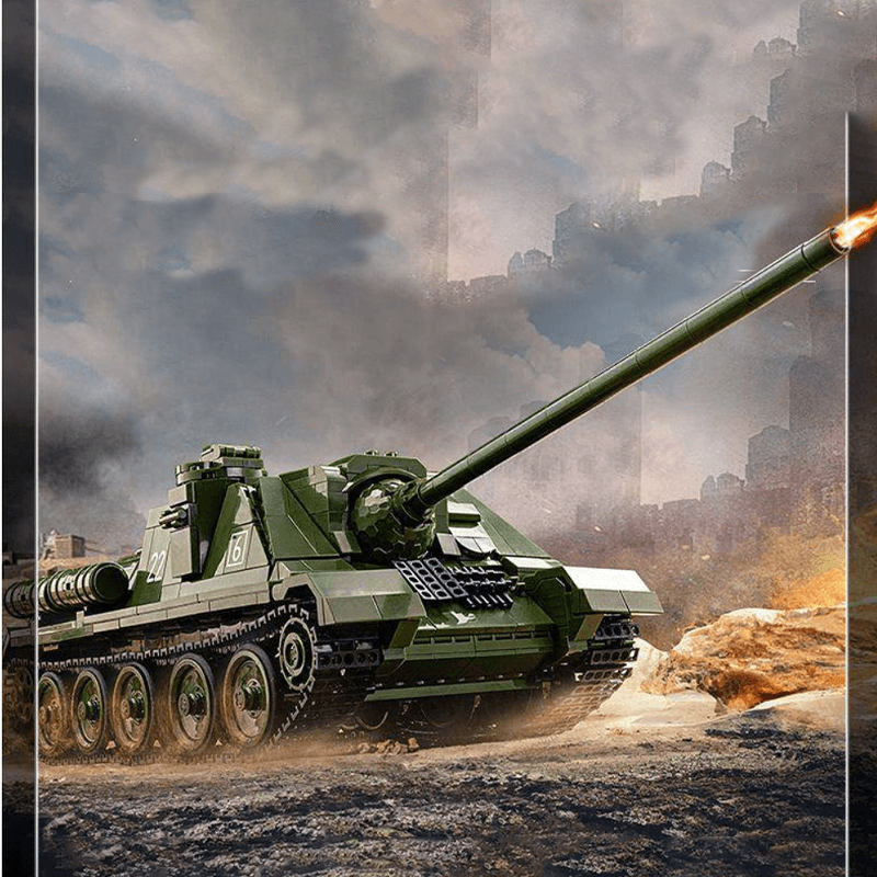 Remote Controlled SU-100 Tank Destroyer | 1700pcs