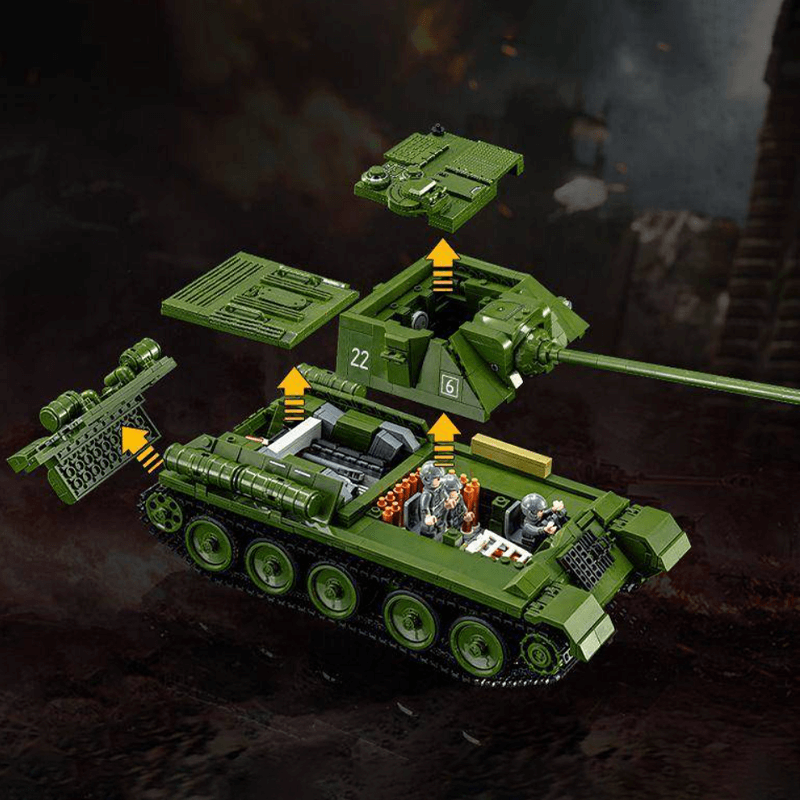 Remote Controlled SU-100 Tank Destroyer | 1700pcs