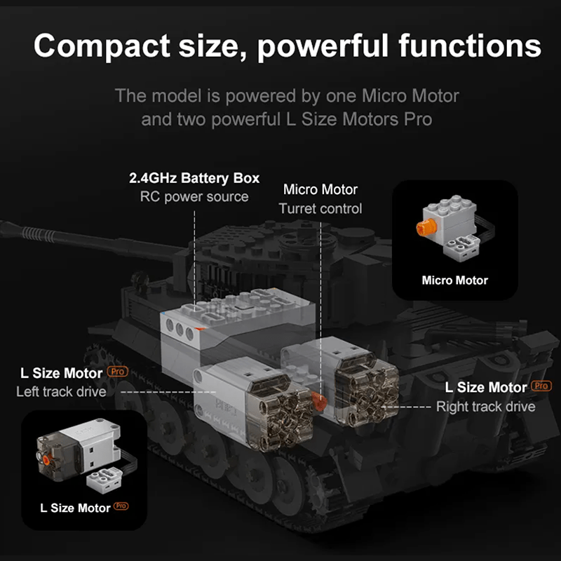 Remote Controlled Tank | 925pcs