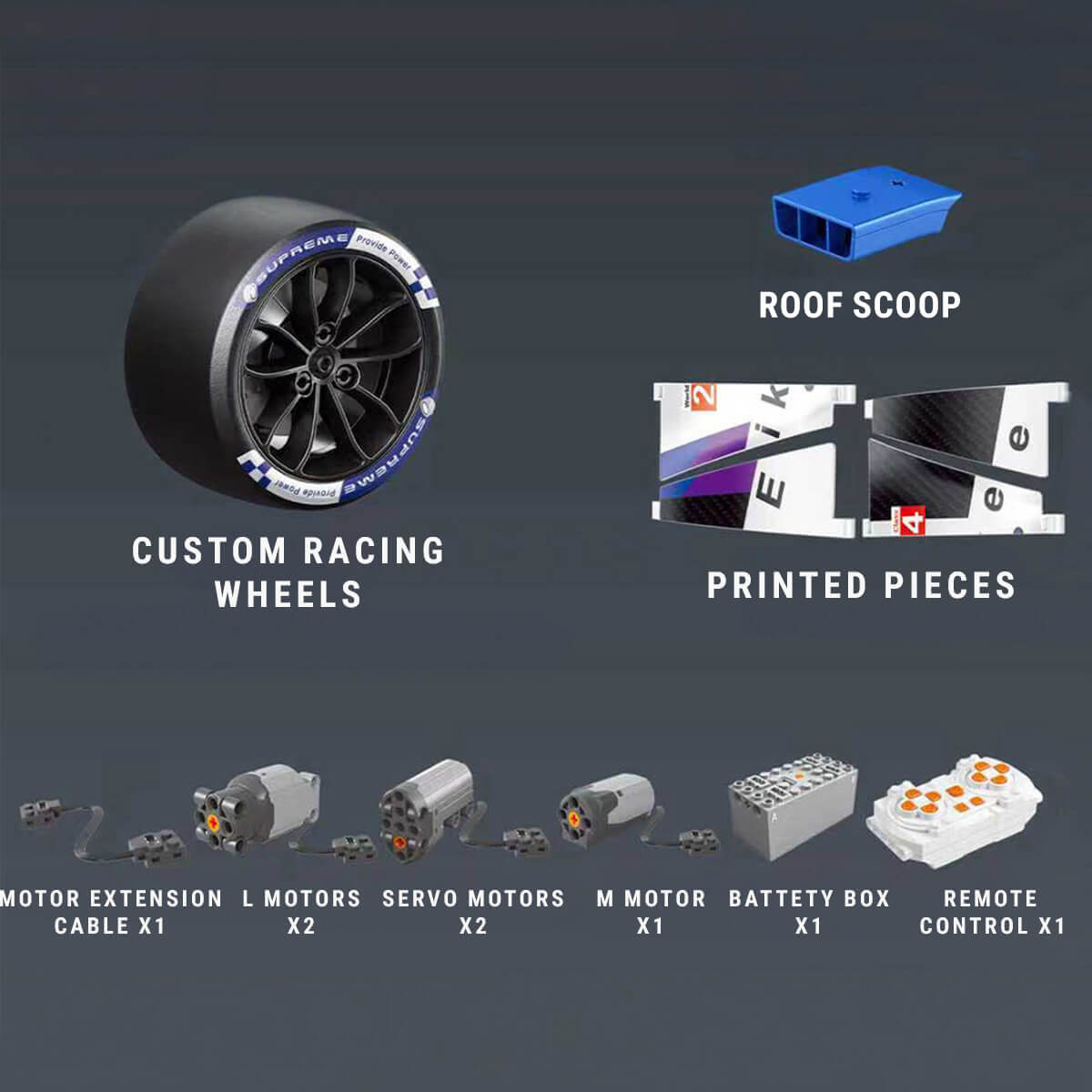 V8 German Hybrid Endurance Prototype 3506pcs
