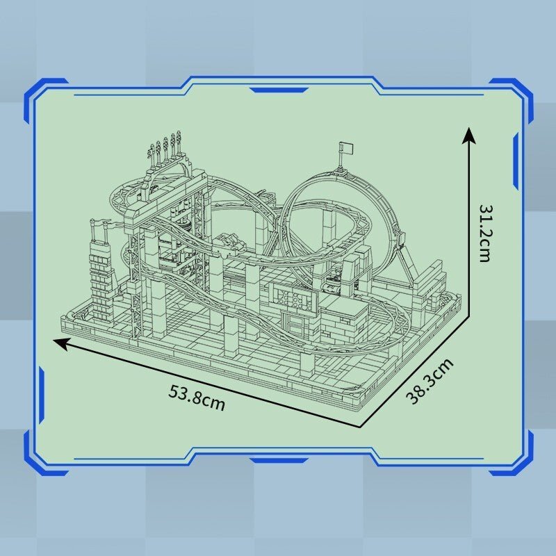 Spinning Roller Coaster Park | 1706pcs