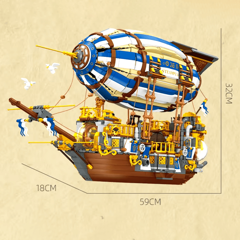 SteamPunk Airship | 3271pcs