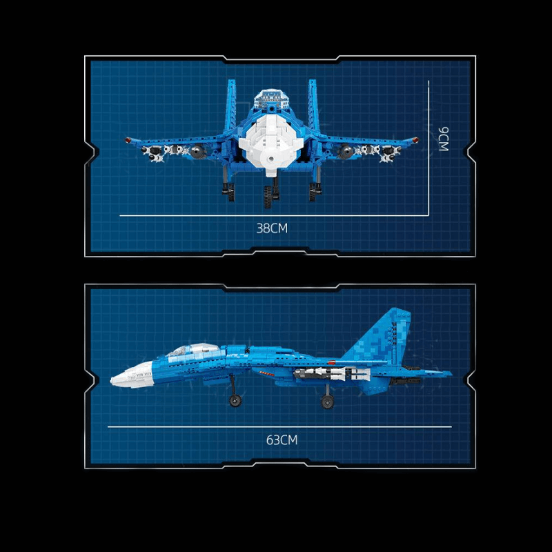 SU-35 Fighter | 1529pcs