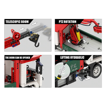 Truck With Crane Remote Control | 1476pcs