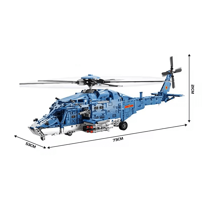 Tactical Gunship Helicopter | 1710pcs