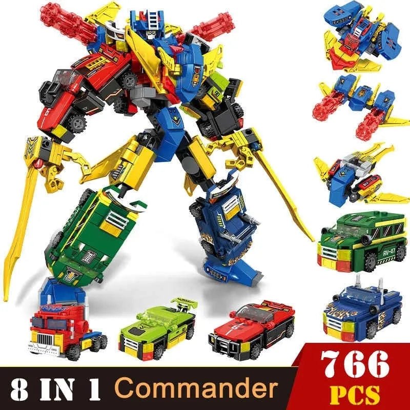 Transforming Super Commander Car Robot Bricks Kids Toys | 766pcs