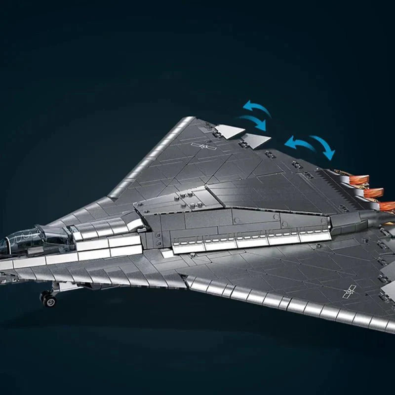 Triple-Engine Jet Fighter | 1182pcs