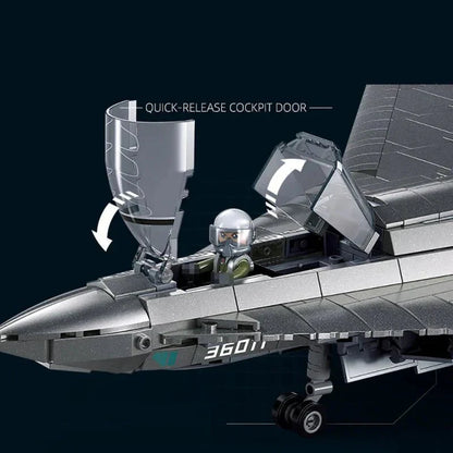 Triple-Engine Jet Fighter | 1182pcs