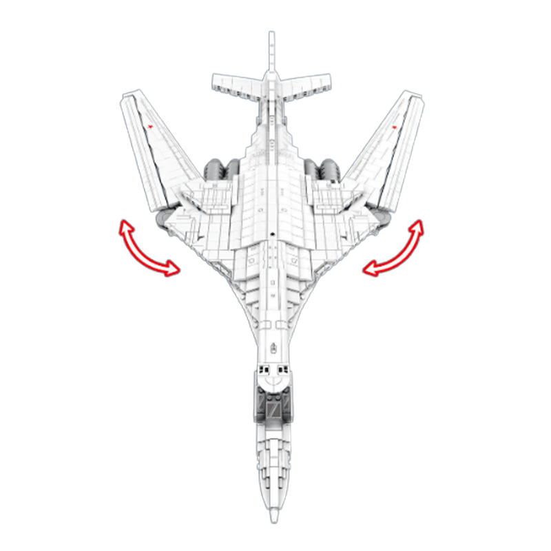 TU-160 Strategic Bomber | 1597pcs