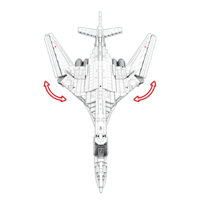 TU-160 Strategic Bomber | 1597pcs