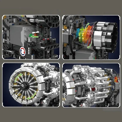 Turbojet Engine Model Kit | 1214pcs