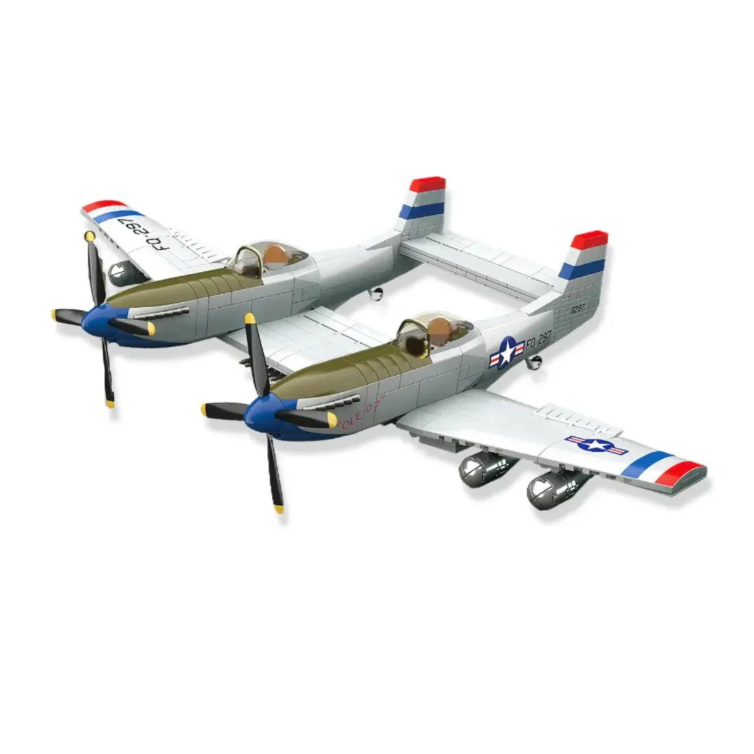 Twin-Fuselage Escort Fighter | 1107pcs