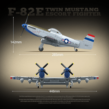 Twin-Fuselage Escort Fighter | 1107pcs