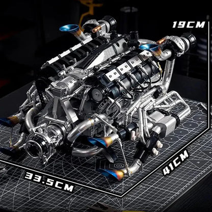 V8 Turbocharged Engine | 2773pcs