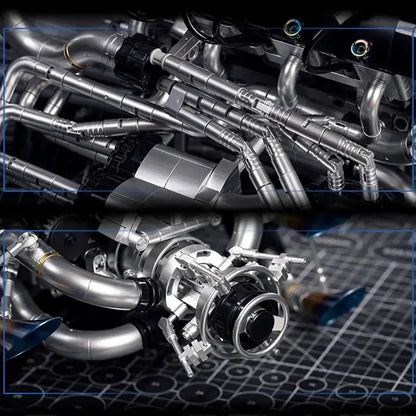 V8 Turbocharged Engine | 2773pcs