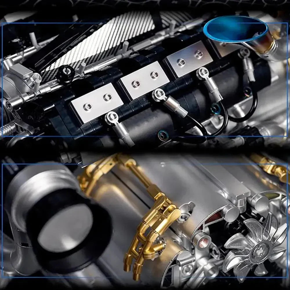 V8 Turbocharged Engine | 2773pcs