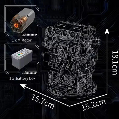 VTEC DOHC Motorized Engine | 772pcs