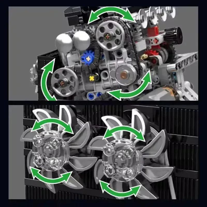VTEC DOHC Motorized Engine | 772pcs