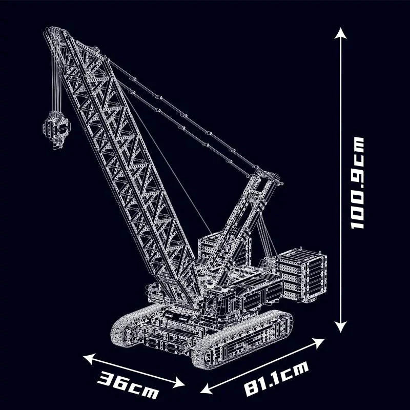 Wacker 16000 Crawler Crane Technic | 4494pcs
