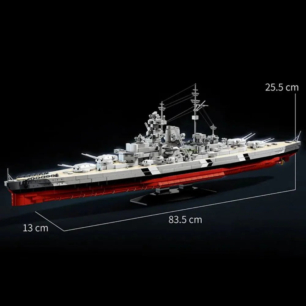 WWII Battleship 1940 | 2686pcs